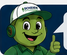 La mascotte SEEDMIX, un personnage vert en casquette, pouce levé.